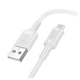USB кабель Borofone BX111, MicroUSB, 1.0 м., Белый - 533331 - изображение 3