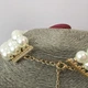 Перлинний чокер «Royal Rose» з об’ємною атласною квіткою Honey Fashion Accessories бордовий (120370) - изображение 5