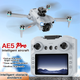 Квадрокоптер AE5 PRO з пультом з екраном FPV дрон з камерою складний для початківців з трансляцією на екран до 15 хв польоту - зображення 5
