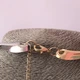 Жіноче масивне кольє з абстрактною петлею Honey Fashion Accessories золотистий+сріблястий (12-382) - зображення 4