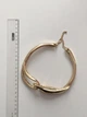 Жіноче масивне кольє з абстрактною петлею Honey Fashion Accessories золотистий (12-382) - зображення 5