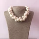 Масивне намисто з великих перлин кольє з намистин Honey Fashion Accessories перламутровий (12-380) - зображення 4