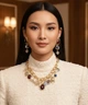Масивний набір прикрас у вінтажному стилі "Eclectic Charm" Honey Fashion Accessories золотистий (120375) - зображення 2