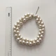 Масивне намисто з великих перлин кольє з намистин Honey Fashion Accessories перламутровий (12-380) - зображення 6