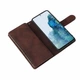 Чехол книжка Zip Wallet для Xiaomi Redmi Note 14 Pro кофейный с ремешком на руку - изображение 8