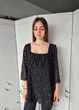 Блузка женская полупрозрачная в черные горошки Marks&Spenser Черная 16105 2XL (52-54) - изображение 3
