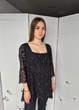 Блузка женская полупрозрачная в черные горошки Marks&Spenser Черная 16105 2XL (52-54) - изображение 5