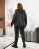 Жіночий велюровий костюм (кофта+штани) Uaclothes 50-52 Графітовий (like36459-168851358) - зображення 8