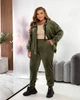 Жіночий велюровий костюм (кофта+штани) Uaclothes 50-52 Хакі (like36463-168891358) - зображення 6