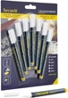 Zestaw markerów kredowych Securit białych 1-2 mm 7 szt BL-SMA100-V7-WT (8718226492753) - obraz 2