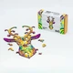 Фигурный деревянный пазл "Благородный олень" PuzzleOK PuzA3-00730, 95 деталей - изображение 2