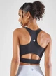 Спортивный топ для бега женский Converse Wordmark Bra Top Black 10024540-001 XS Black (194434082890) - изображение 7