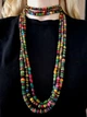 Намисто JN Handicraft етнічне з фарбованого дерева (№35-2) - изображение 3