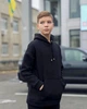 Дитячий однотонний теплий костюм для хлопчика підлітковий (худі+штани) Носи своє 164 Чорний p-12652 (p-12652-141713) - зображення 10