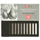 Пастель Santi Grey Tones суха 12 кол (353698) - зображення 1