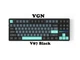 Клавиатура Беспроводная VGN V87 Black Игровая Механическая. 2.4G/Bluetooth/Кабель. Аккумулятор 4000mAh. HOT-SWAP. Подсветка RGB. Silver Switch - изображение 1