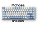 Клавіатура Бездротова MCHOSE G75 PRO White-Blue Gradient Ігрова Механічна. 2.4G/Bluetooth/Кабель. Hot-Swap. Батарея 8000mAh. RGB Підсвічування. Tofu Switch - зображення 1