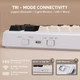 Клавиатура Беспроводная ATTACK SHARK M86 White-Cheese Механическая (2.4G/Bluetooth/USB type-c) RGB Подсветка - изображение 4