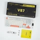 Клавиатура Беспроводная VGN V87 Orange-White Механическая (2.4G/Bluetooth/USB type-c) RGB Подсветка , 87% - изображение 6