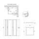 Душова кабіна Lidz Wawel SC100x80.SAT.LOW.FR, скло Frost 5 мм + Lidz Душовий піддон KAPIELKA ST100x80х14 - зображення 2