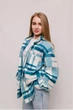 Сорочка тепла флісова блакитна жіноча, 3XL - изображение 2