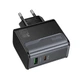 Мережевий зарядний пристрій Hoco CS74A Швидка зарядка PD45W+QC3.0 Black - зображення 3