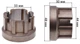 Муфта зчеплення VJ Parts для перфоратора DWT BH14-32 (d33*44*48 h30 мм), перф2747 - зображення 2