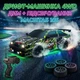 Радиоуправляемая машинка дрифтовая 4WD Toyota Corolla AE86 28см. с эффектом дыма LED подсветка полноприводная для дрифта и гонок black-green - изображение 2