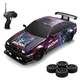 Радиоуправляемая машинка дрифтовая 4WD Toyota Corolla AE86 28см. с эффектом дыма LED подсветка полноприводная для дрифта и гонок black-purple - изображение 9