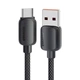 Кабель ESSAGER Breeze USB 2.0 to USB-C PD 100W 7A 2m Black (EXC7A-WLA01-P) - зображення 1