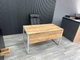 Офисный письменный стол MebliLoft KS 1200*700*750 дуб крафт золотий/серый - изображение 1