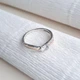 Серебряное кольцо Лиана с золотыми вставками 17,5р - изображение 4