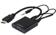 Конвертер переходник видеосигнала HDMI в VGA с 3.5 мм аудио Черный - изображение 9