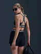 Спортивный топ для бега женский Nike Pro Bra Tt HF5372-010 XS Черный с белым (0197602864106) - изображение 2