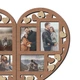 Фотоколлаж в форме сердца на 6 фото Frame Depot, деревянная настенная рамка коричневого цвета 53×40,5 см (heart_split_collage_s) - изображение 4