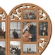 Фотоколаж у формі серця на 12 фото Frame Depot, дерев’яна світло-коричнева настінна рамка 75,5×58 см (heart_split_collage_m) - зображення 5