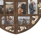 Фотоколлаж в форме сердца на 6 фото Frame Depot, деревянная настенная рамка темно-коричневого цвета 53×40,5 см (heart_split_collage_s) - изображение 6