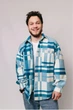 Сорочка тепла флісова чоловіча блакитний 3XL - изображение 1