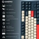 Клавиатура игровая механическая GamePro MK-285-BL Asgard Ragnar Keychron Super Red Switch Bluetooth 5.2/2.4 ГГц/USB Blue - изображение 12