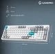 Клавиатура игровая механическая GamePro MK-305-WH Asgard Drakkar Keychron Super Red Switch Bluetooth 5.2/2.4 ГГц/USB White - изображение 15