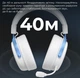 Бездротові ігрові навушники GamePro HSW-191-WHB Asgard Skadi Wireless 7.1 White-Blue - зображення 15