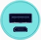 Power Bank Remax Патрон 2600 mAh Turquoise - зображення 4