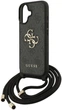 Панель Guess 4G Big Logo Cord Stap Crossbody для Apple iPhone 17 Black (3666339526733) - зображення 4