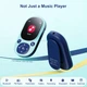 MP3 плеер Benjie A11 Bluetooth 5.3 Hi-Fi 64Gb с клипсой синий + бирюзовый - изображение 4