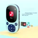 MP3 плеер Benjie A11 Bluetooth 5.3 Hi-Fi 64Gb с клипсой синий + бирюзовый - изображение 6