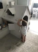 Домик картонный игровой для детей, дом из картона детский раскраска, для игры и рисования, разукрашка, Бертик,120х100х80см. - изображение 7