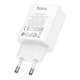 Мережевий зарядний пристрій Hoco C143A 1USB-C PD/QC 20W бiлий - изображение 3