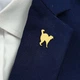 Значок из стали BROCHE брошь бижутерия Животные Кот золотистый BRGV115234 - изображение 3