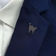 Значок из стали BROCHE брошь бижутерия Животные Кот чёрный BRGV115236 - изображение 2