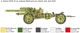 Збірна модель 1:72 гармата 15 cm Field Howitzer / 10,5 cm Field Gun Italeri 7082 - изображение 4